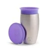 MUNCHKIN nerūdijančio plieno puodelis, Miracle 360, 12mėn+, violetinės spalvos, 296ml, 05190901