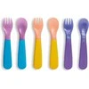 MUNCHKIN spalvotų šaukštelių ir šakučių rinkinys, 12 m+, 6 vnt.,01253601