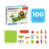 PICASSO TILES Magnetinis konstruktorius HedgeHog blocks Farm 100 det., PTB100-Farm
