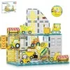 PICASSO TILES Magnetinis konstruktorius su 8 mašinomis Construction 45 det., PTQ11