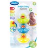 PLAYGRO pilnai uždari vonios žaislai Bright Baby Duckies, 0188411