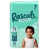 Rascal And Friends RASCALS sauskelnės, 7 dydis, 17 kg+, 26 vnt.