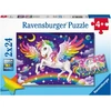 Ravensburger Dėlionė 2x24 vnt. - Vienaragis ir Pegasas