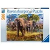 Ravensburger Dėlionė 500 vnt. - Dramblių šeima
