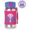 SKIP HOP gertuvė su šiaudeliu 12m+ 350ml Zoo Butterfly 252517