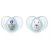 TOMMEE TIPPEE silikoniniai čiulptukai NIGHT STYLE, 6-18 mėn., 2 vnt., 433661