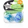 TOMMEE TIPPEE silikoninis čiulptukas FUN STYLE, 6-18 mėn., 2 vnt., 433651