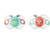 TOMMEE TIPPEE silikoninis čiulptukas FUN STYLE, 6-18 mėn., 2 vnt., 433651