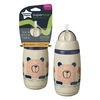 TOMMEE TIPPEE gertuvė - termosas su šiaudeliu IZOLIUOTAS ŠIAUDAS 266ml, 12m+, Pilkas, 447824