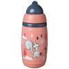 TOMMEE TIPPEE gertuvė su šiaudeliu INSULATED STRAW 266ml, 12m+, pink, 448017