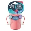 TOMMEE TIPPEE mokomasis puodelis su rankenėlėm EASI-FLOW 360, 6m+, red, 44720512