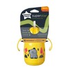 TOMMEE TIPPEE mokomasis puodelis su šiaudeliu, 6mėn+, 300ml, yellow, 447831