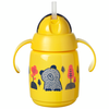 TOMMEE TIPPEE mokomasis puodelis su šiaudeliu, 6mėn+, 300ml, yellow, 447831