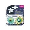 Tommee Tippee Silikoniniai čiulptukai Night Time 18-36 m 2 vnt. (43340094)