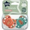 TOMMEE TIPPEE silikoninis čiulptukas FUN 18-36 mėn., 2 vnt., 433657