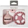 TOMMEE TIPPEE silikoninis čiulptukas su čiulptuko dėklu ir kramtuku, pink, 433609