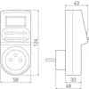 GTV 24h/7 elektroninis programuojamas laikmatis, baltas, PC-ELE724-00