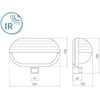 Sieninis šviestuvas GTV Priekinis šviestuvas su jutikliu, maks. 60 W, E27, AC220-240 V, 50/60 Hz, šviesos kampas 1