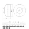 GTV Judesio jutiklis CR-3, paviršinio montavimo, juodas, 360°