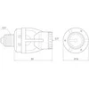 GTV Judesio detektorius CR-6, maks. 60 W, E27, AC220-240 V, 50/60 Hz, kampas 360°, diapazonas