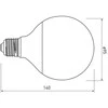 GTV LED lemputė, G120-GLOB, SMD 2835, 4000K, E27, 14W, AC220-240V, šviesos kampas 360°, 1250lm