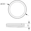 Lubinis šviestuvas GTV MARS LED 9in1 Ceiling Lamp, 24/18/12W, 100lm/W, CCT, AC220-240V, IP65, baltas