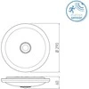 Sieninis šviestuvas Bikuvalt 16W Kupolo tipo šviestuvas su judesio davikliu GTV, 4000K (dienos šviesa)