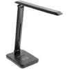 GTV IZUKA LED stalinė lempa, 6W, 400lm, AC220-240V, 50/60Hz, CCT, indukcinis įkroviklis, juoda