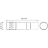 GTV LED žibintuvėlis SOS zoom, skirtas 3xAAA baterijoms 1,5 V, 5W, 300lm, 6400K, 200m, IP44, j