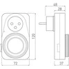 GTV programuojamas laikmatis, baltas, PC-MECH24-00