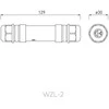 GTV Vandeniui atspari kabelio jungtis, IP68, WZL-2