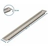GTV Ventiliacinės grotelės 480 x 60mm, šviesaus antracito spalvos