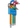Hogert Technik 9 dalių "Torx" raktų rinkinys, ilgas kotas, spalvotas