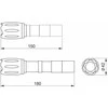 Kišeninis žibintuvėlis 8 W, 6400 °K, IP44, LT-LB8WT6-60, GTV