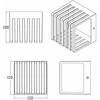 Lauko sieninis LED šviestuvas SIROLO, 10W, 1000lm, 4000K, IP54, Juodas, GTV