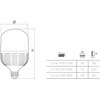 LED lemputė F100, 27W, 2900lm, E27, 4000K, LD-ALF100-27W, GTV