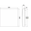 LED lubinis šviestuvas Altar, 295 x 295 mm, 4000K, 24W, Juodas, LD-ALT24W-NW-10, GTV