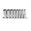 Hogert 1/2" long hex socket wrench set, 8 pcs.