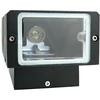 GTV Vienos krypties sieninis šviestuvas NESSA, GU10, MAX. 50W, IP54, AC220-240V, 50/60Hz, juod
