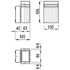GTV Vienos krypties sieninis šviestuvas NESSA, GU10, MAX. 50W, IP54, AC220-240V, 50/60Hz, juod