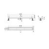Latakas PRO Drain L 360 2in1 Sausas (montuojamas prie sienos) 100cm