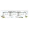 Yankee Candle Aromatinių žvakių rinkinys (Clean Cotton), 3 x 37 g
