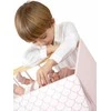 Arias medinė lėlių lovytė–namelis su pataliukais, rožinė, iki 45 cm