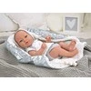 Munecas Arias Reborn lėlytė su blizgiu pleduku, mergaitė, 38 cm