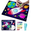 Splat Planet paveikslas iš modelino, Kosmosas 30x40cm