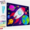 Splat Planet paveikslas iš modelino, Kosmosas 30x40cm