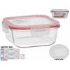 Kvadrātveida pusdienu kārba 1200 ml 7 5 x 18 x 18 cm KITCHEN&amp;GO ()