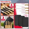 Klausberg virtuvės ir kepsnių peiliai bloke Klausberg KB-9038