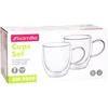 2 dvigubų sienelių stiklo puodelių rinkinys 250 ml, 9010, Kamille
