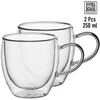 2 dvigubų sienelių stiklo puodelių rinkinys 250 ml, 9010, Kamille